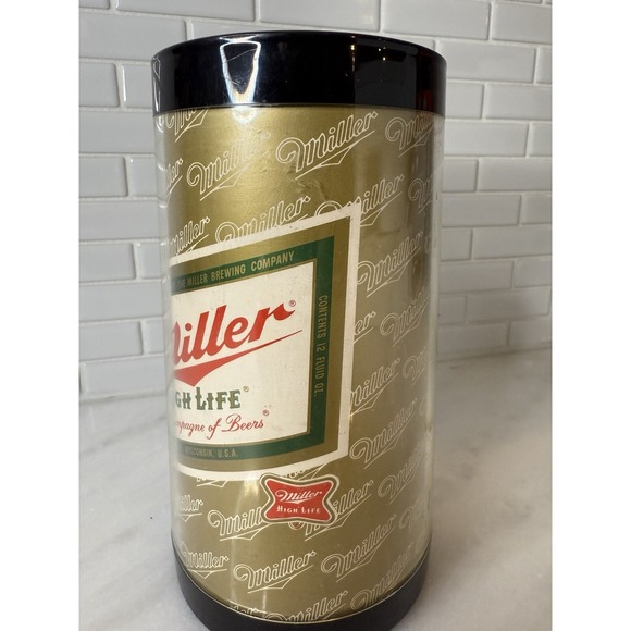 Vintage Miller High Life Beer Plastic Thermo-Serv Stein Mug Champagne Of Beers - Picture 6 of 13